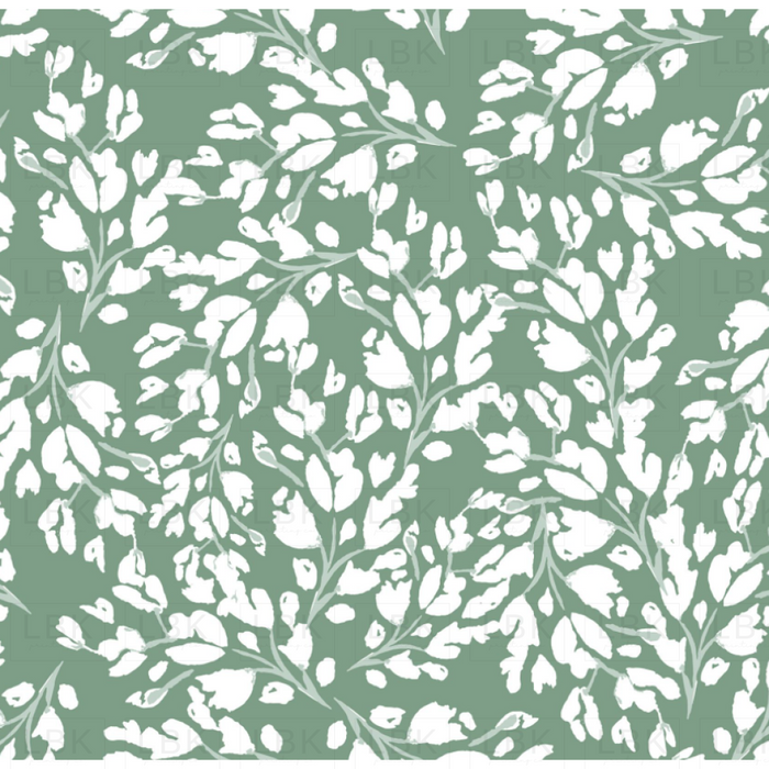 Green Floral Frost