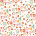 Groovy Christmas Text Pattern Boho