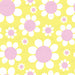 Groovy Flowers On Yellow