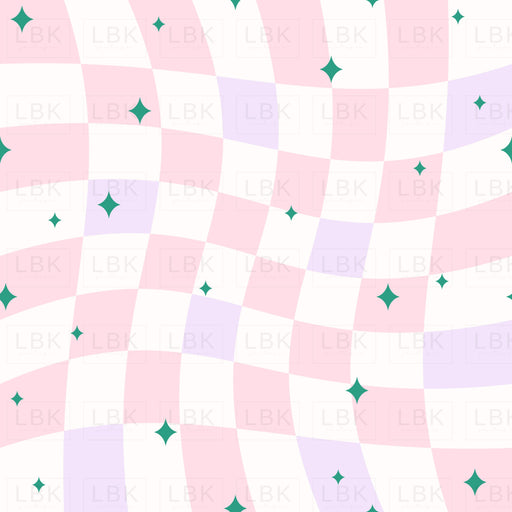 Groovy Pink Lilac Checker