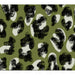 Grunge Leopard Print On Olive
