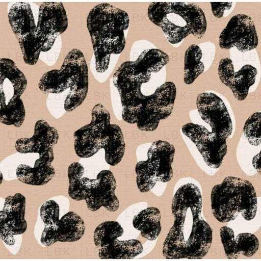 Grunge Leopard Print On Sandstone
