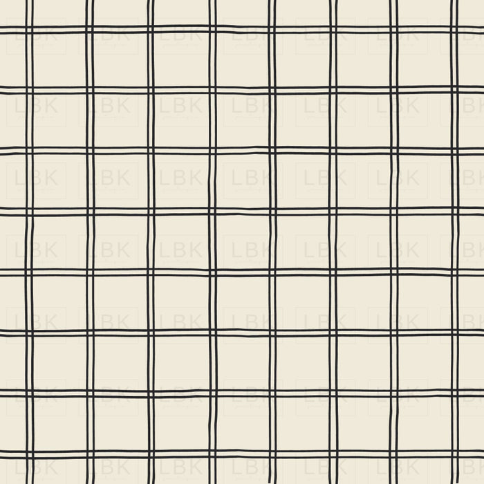 Halloween Double Grid Charcoal On Off White
