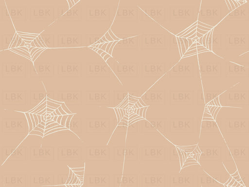 Halloween Fabric Spiderwebs In Blush Pink