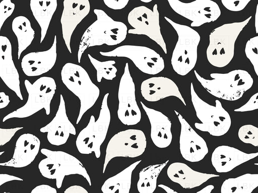 Halloween Ghosts In Black And White