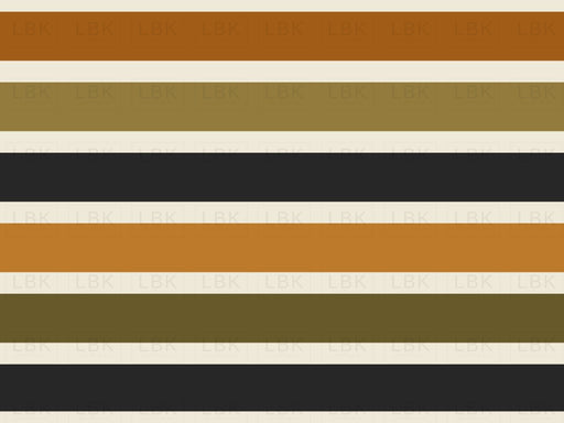 Halloween Stripe Thick With Olive Green