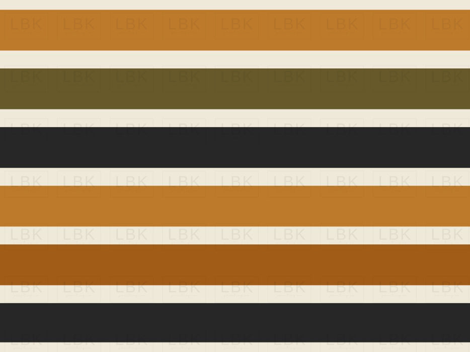 Halloween Stripe Thick With Orange And Olive