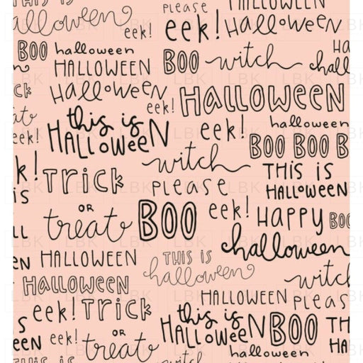 Halloween Words (Pink)