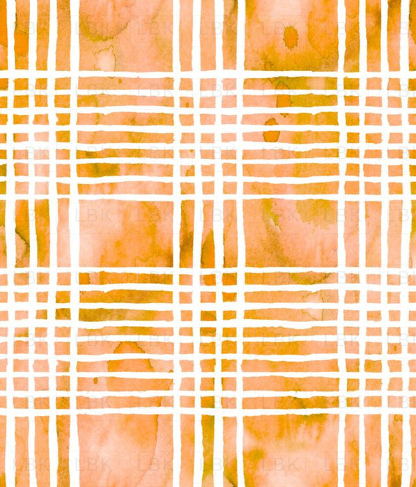 Haunting Watercolor Plaid Dark Orange 4