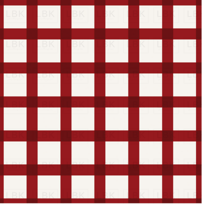 Holly And Pine Plaid Red