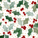 Holly Floral Leaves With Gold Dots