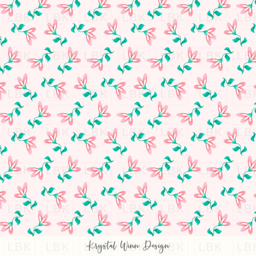 Hoppy Easter Ditsy Floral Pink