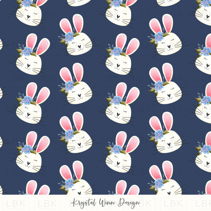 Hoppy Easter Honey Bunny Navy