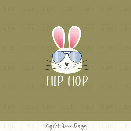 Hoppy Easter Panel- Hip Hop Green