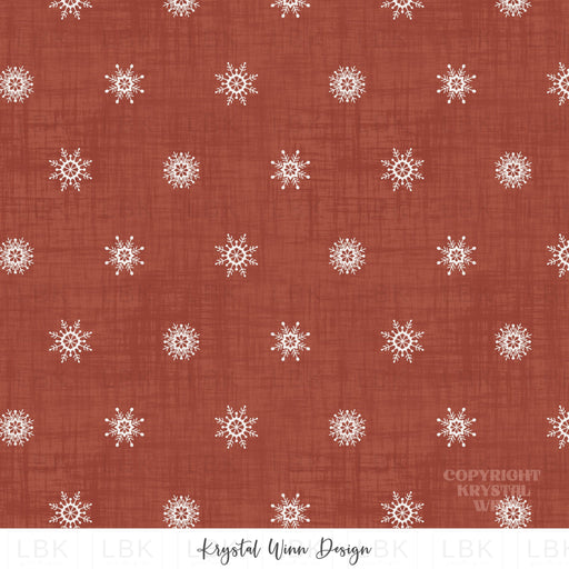 Jolly Snowflakes Red