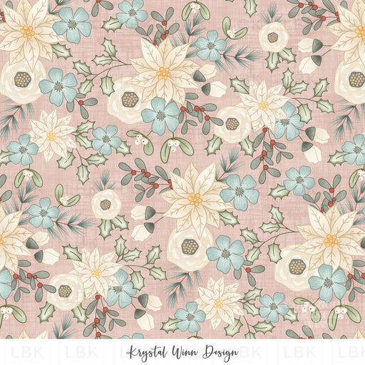 Jolly White Floral Pink