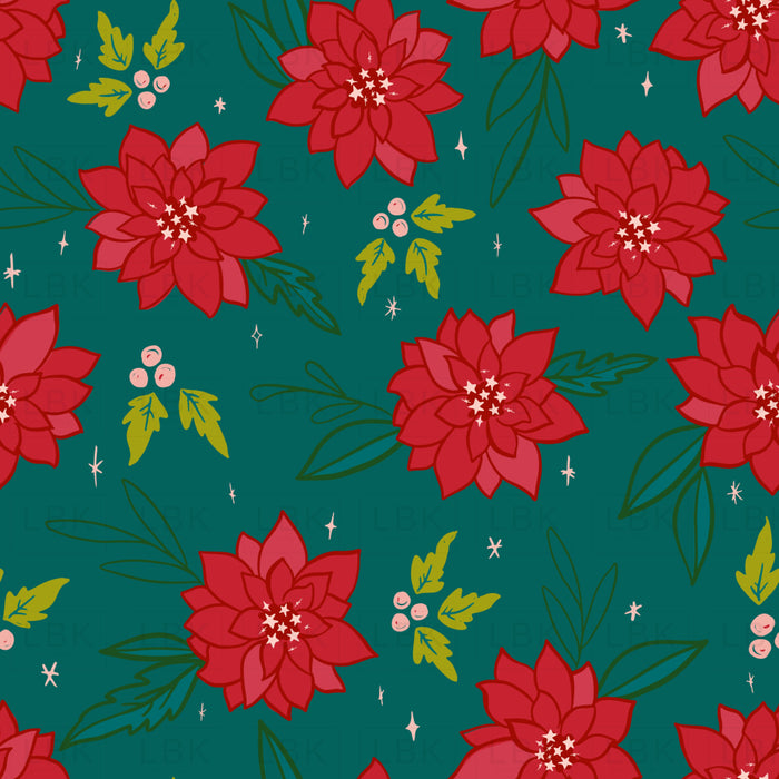 Joyful Floral In Green