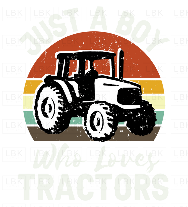 Just A Boy Who Loves Tractors - Cream