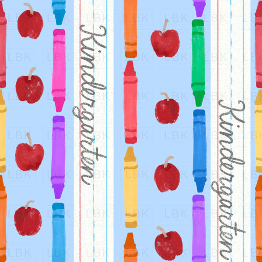 Kindergarten stripe blue