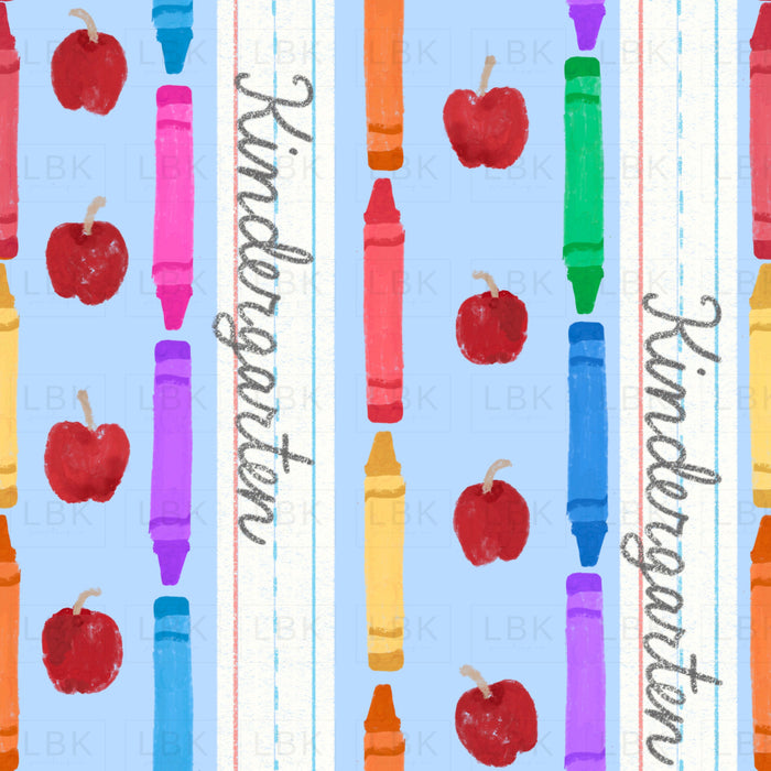 Kindergarten stripe blue