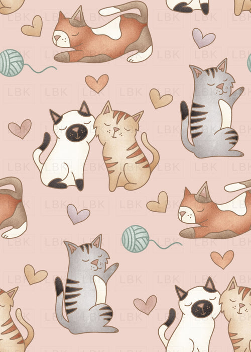 Kitty Love Cats Baby Pink