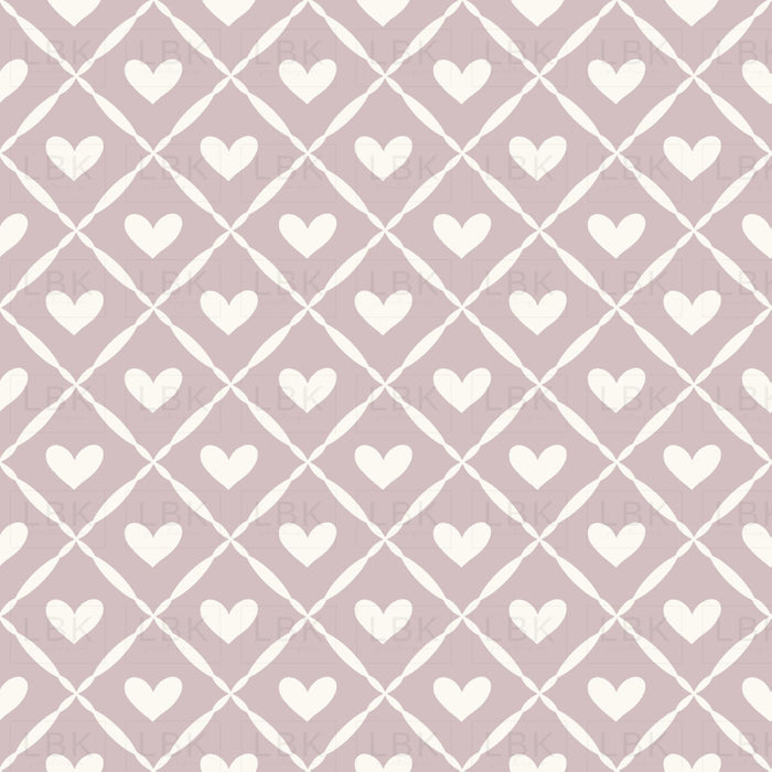 Kitty Love Heart Lattice Lavender