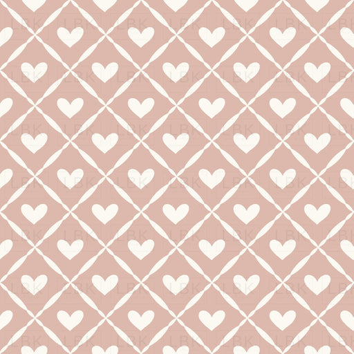 Kitty Love Heart Lattice Pink