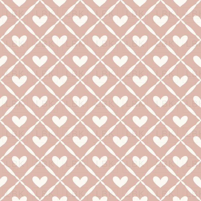 Kitty Love Heart Lattice Pink