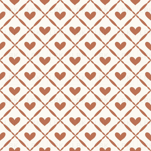 Kitty Love Heart Lattice Red