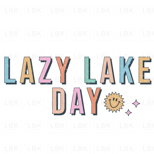 Lazy Lake Day - Distressed