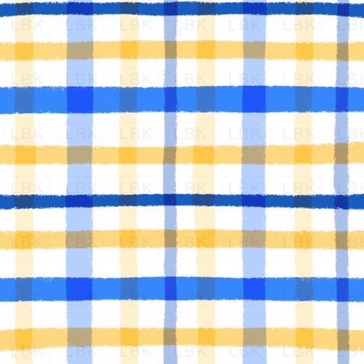 Lemonwhiteblueplaid