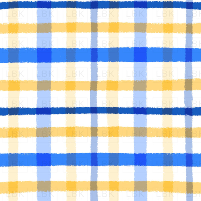 Lemonwhiteblueplaid