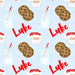 Light Blue Santa Milk & Cookies