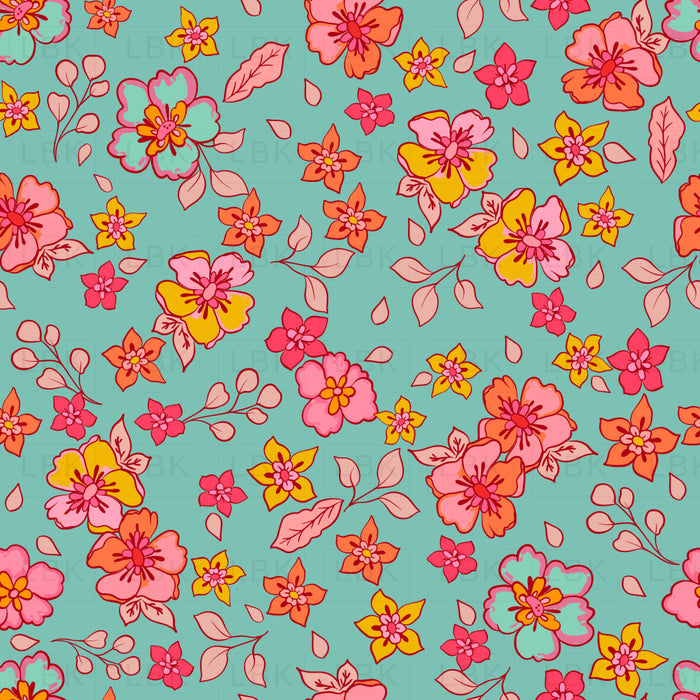 Little Bird 2024 Spring Summer Floral Teal