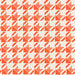 Little Valentine Striped Houndstooth In Rouge Red Fabric