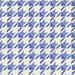 Little Valentine Striped Houndstooth In Royal Blue Fabric