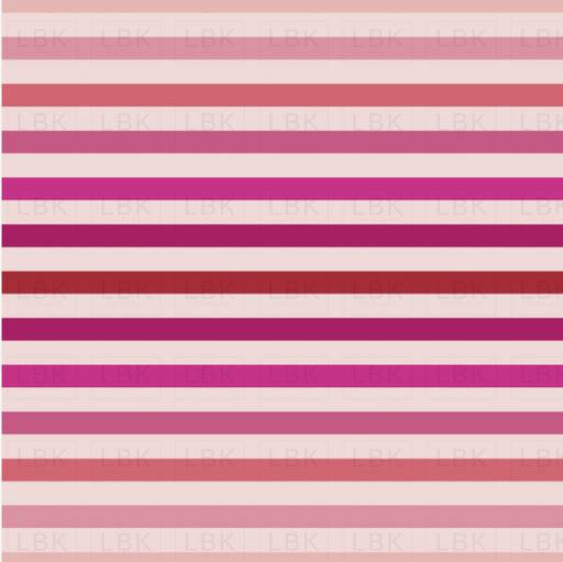 Love Doodles Stripes Pink Fabric