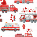 Love To The Rescue: Valentine Fire Trucks And Hearts