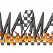 Mama - Flames & Checkered