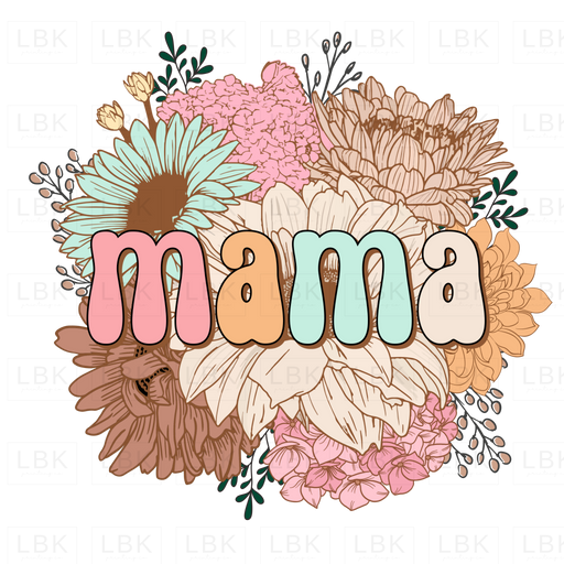 Mama - Pastel Flowers