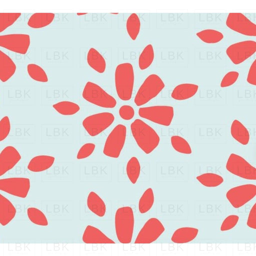 Merry Flower Red On Mint
