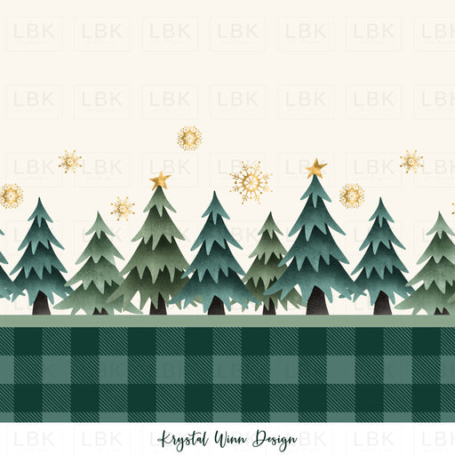 Merry Little Border- Christmas Trees