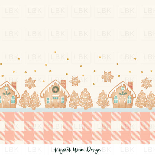 Merry Little Border- Gingerbread Village
