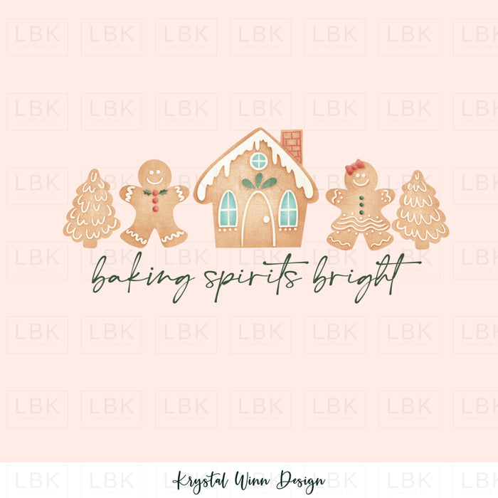 Merry Little Panel- Baking Spirits Bright