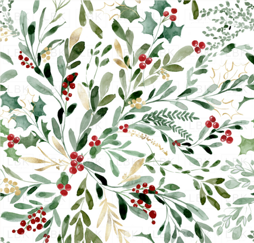 Mistletoe And Holly Christmas Floral