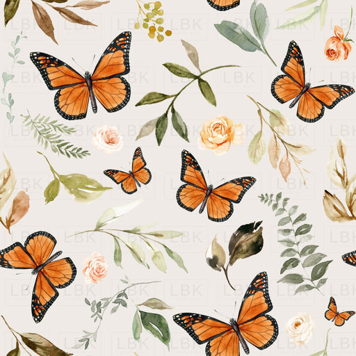 Monarch Butterflies On Pearl