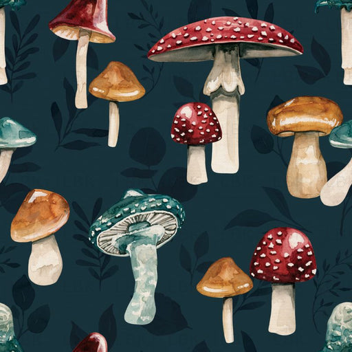 Mushroomforest_Navyblue