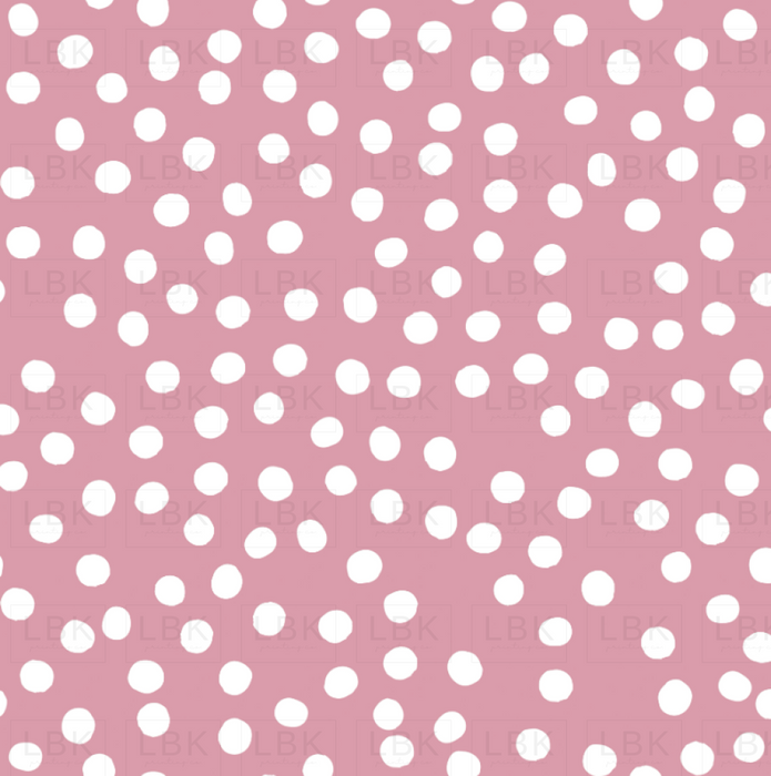 Muted cranberry polka dot 24