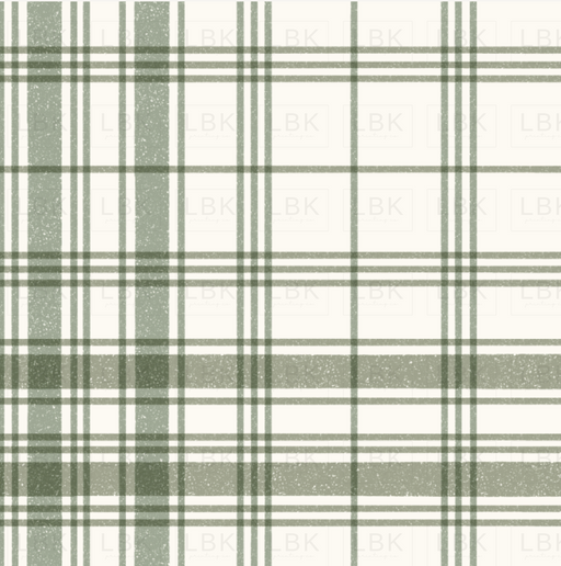 Neutral Farmhouse Plaid In Sage Olive