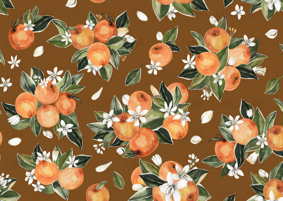 Orange Blossoms On Copper